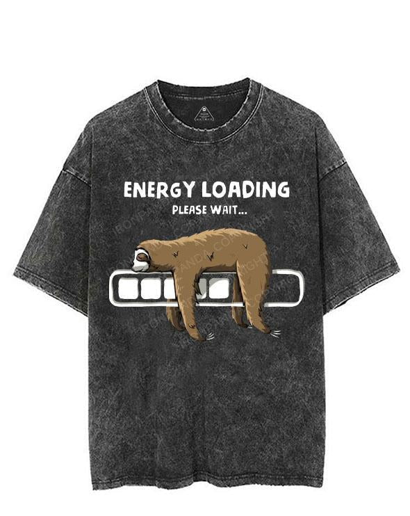 ENERGY LOADING PLEASE WAIT VINTAGE GYM SHIRT