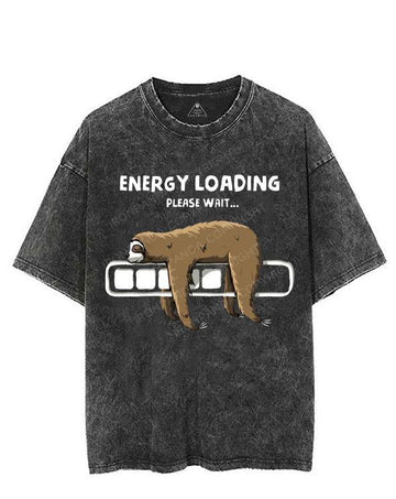 ENERGY LOADING PLEASE WAIT VINTAGE GYM SHIRT