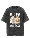 BIT FIT BIT FAT BUNNY VINTAGE GYM SHIRT