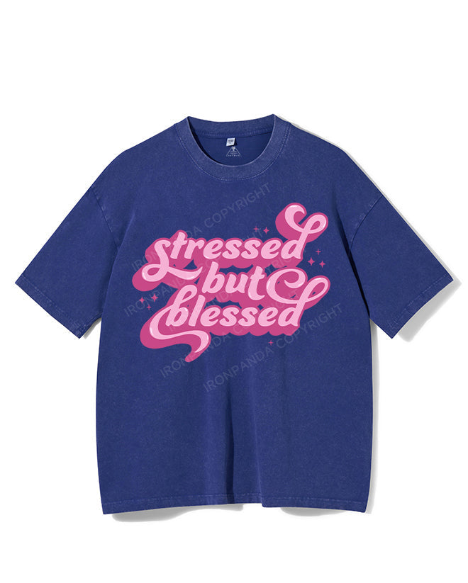 STRESSED BUT BLESSED VINTAGE GYM SHIRT