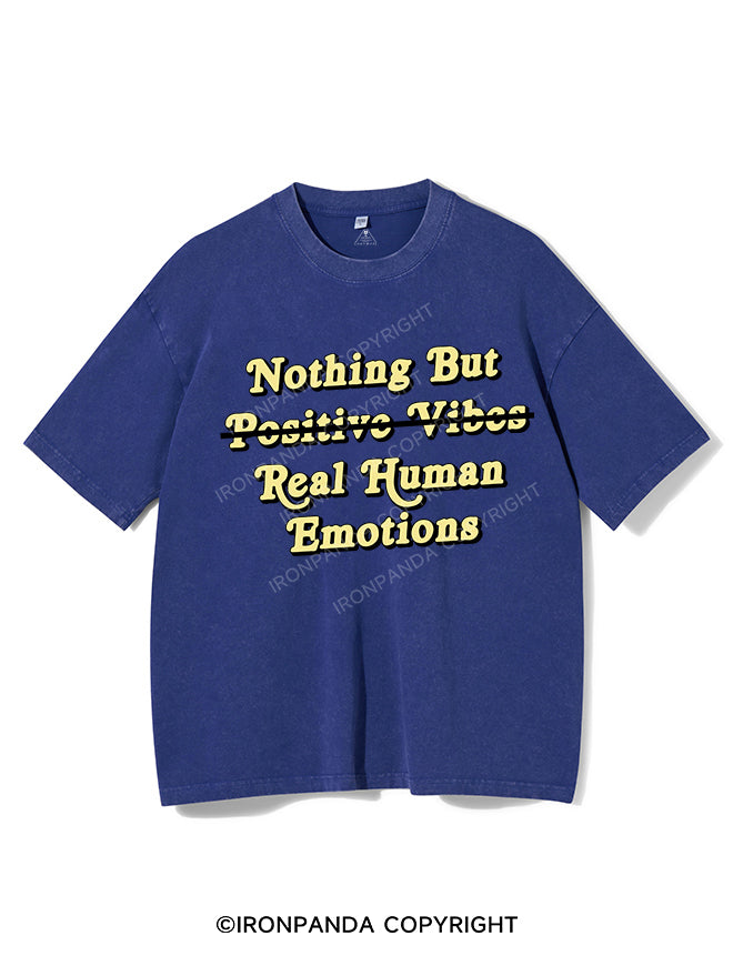NOTHING BUT REAL HUMAN EMOTIONS VINTAGE GYM SHIRT