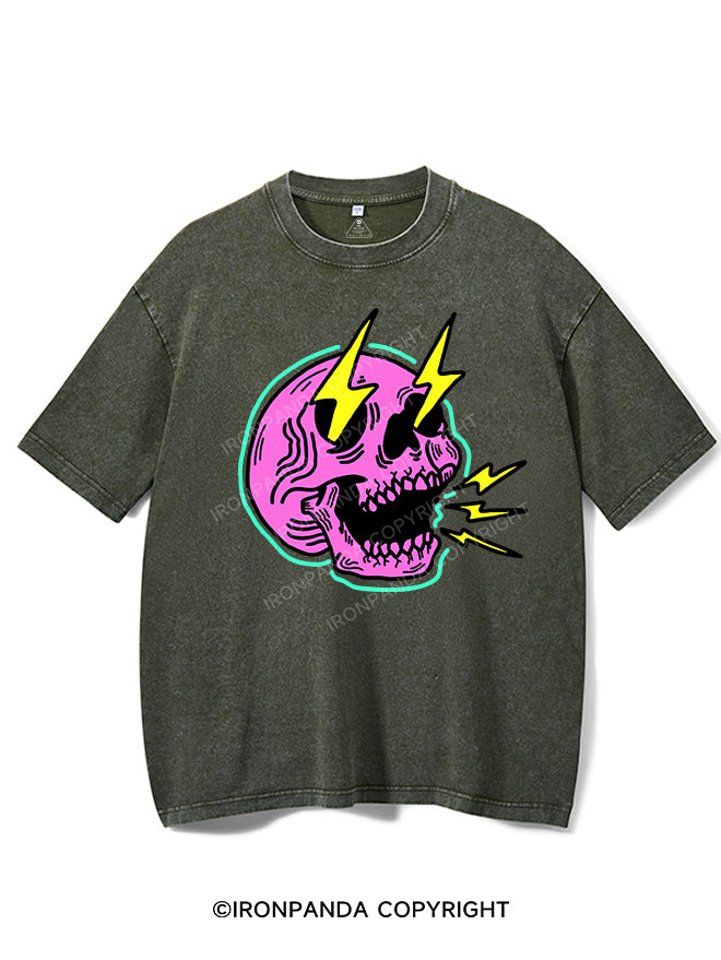 LIGHTNING SKELETON VINTAGE GYM SHIRT