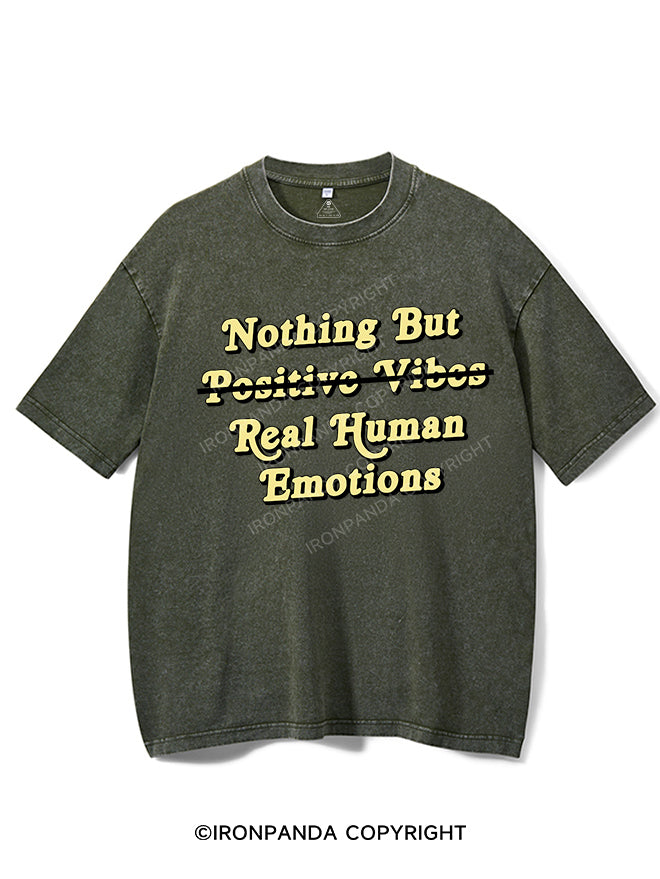 NOTHING BUT REAL HUMAN EMOTIONS VINTAGE GYM SHIRT