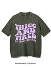 THICC AND TIRED OF THESE BITCHES VINTAGE GYM SHIRT