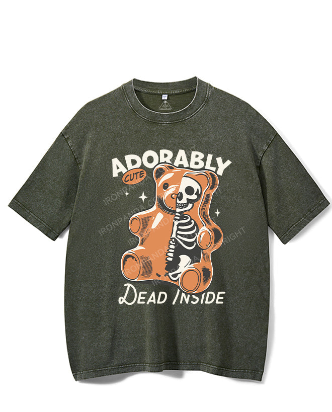 ADORABLY CUTE DEAD INSIDE VINTAGE GYM SHIRT