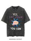 YES, the fuck YOU CAN VINTAGE GYM SHIRT