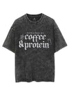 POWERED BY COFFEE & PROTEIN VINTAGE GYM SHIRT