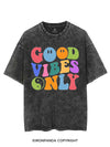 GOOD VIBES ONLY VINTAGE GYM SHIRT