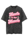 HUSTLE FOR THAT MUSCLE VINTAGE GYM SHIRT