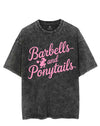 BARBELLS AND PONYTAILS VINTAGE GYM SHIRT