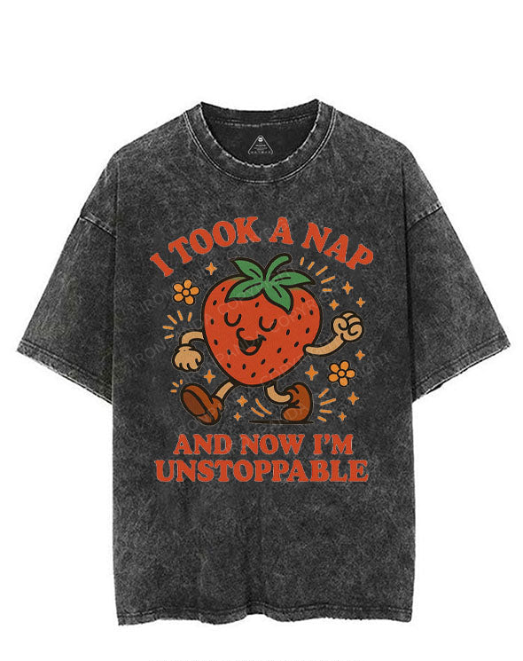 I TOOK A NAP AND NOW I'M UNSTOPPABLE VINTAGE GYM SHIRT