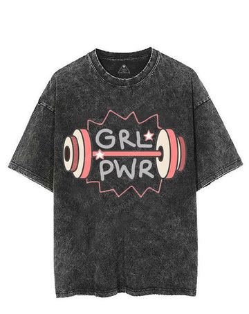 GRL PWR VINTAGE GYM SHIRT