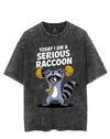 TODAY I AM A SERIOUS RACCOON VINTAGE GYM SHIRT