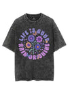 LIFE IS GOOD PAIN OR SHINE VINTAGE GYM SHIRT