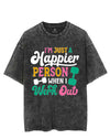 I'M JUST A HAPPIER PERSON WHEN I WORK OUT VINTAGE GYM SHIRT