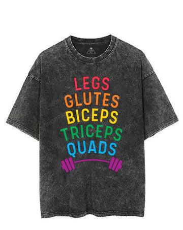 LEGS GLUTES BICEPS TRICEPS QUADS LGBTQ VINTAGE GYM SHIRT