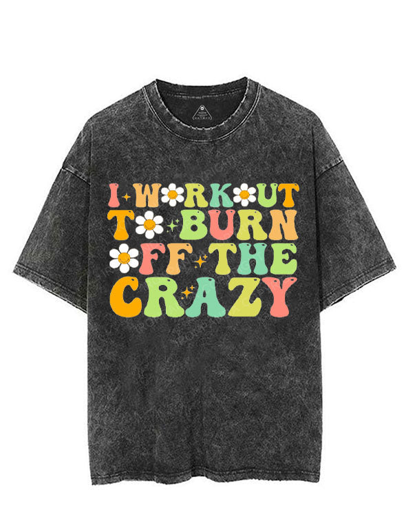 I WORKOUT TO BURN OFF THE CRAZY VINTAGE GYM SHIRT