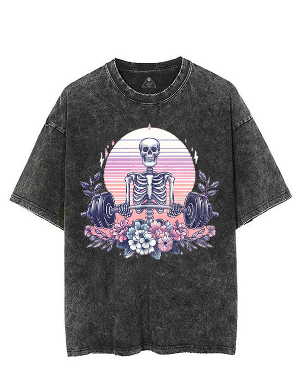 BLOOM WITH POWER VINTAGE GYM SHIRT