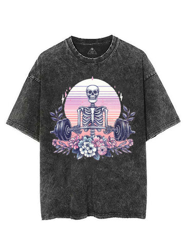 BLOOM WITH POWER VINTAGE GYM SHIRT