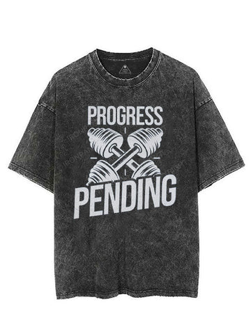 PROGRESS PENDING VINTAGE GYM SHIRT