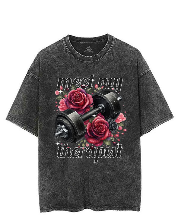 MEET MY THERAPIST VINTAGE GYM SHIRT