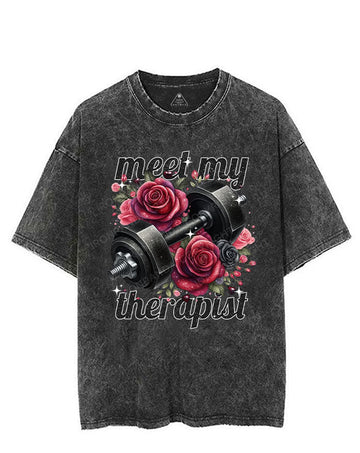 MEET MY THERAPIST VINTAGE GYM SHIRT