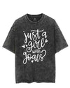 JUST A GIRL WITH GOALS VINTAGE GYM SHIRT