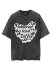 POWERED BY ICED COFFEE VINTAGE GYM SHIRT