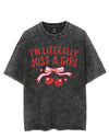 I'M LITERALLY JUST A GIRL VINTAGE GYM SHIRT