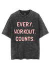 EVERY WORKOUT COUNTS VINTAGE GYM SHIRT