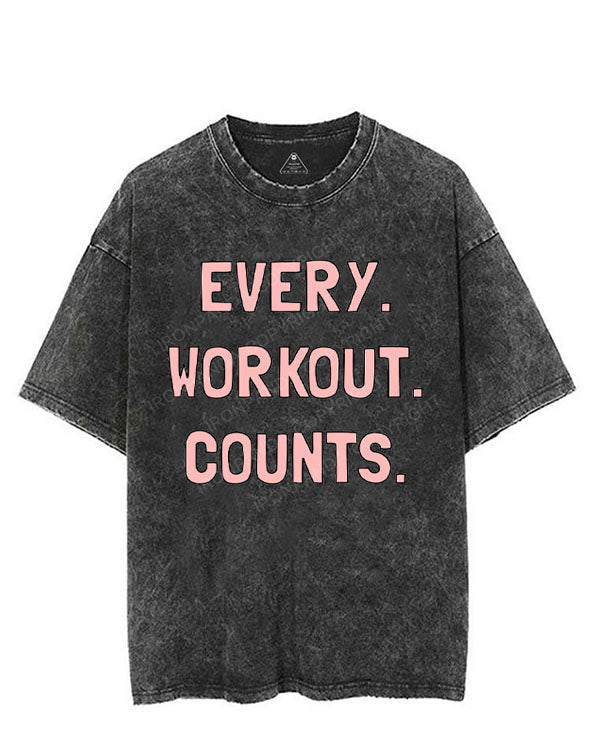 EVERY WORKOUT COUNTS VINTAGE GYM SHIRT