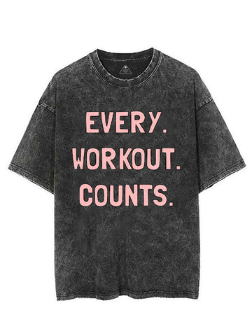 EVERY WORKOUT COUNTS VINTAGE GYM SHIRT
