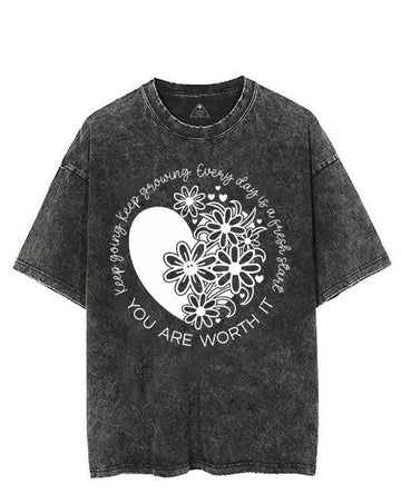 KEEP GOING KEEP GROWING EVERY DAY IS A FRESH START VINTAGE GYM SHIRT