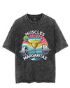 MUSCLES AND MARGARITAS VINTAGE GYM SHIRT