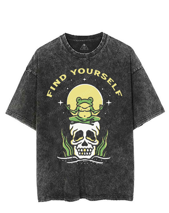 FIND YOURSELF VINTAGE GYM SHIRT