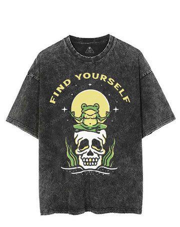 FIND YOURSELF VINTAGE GYM SHIRT