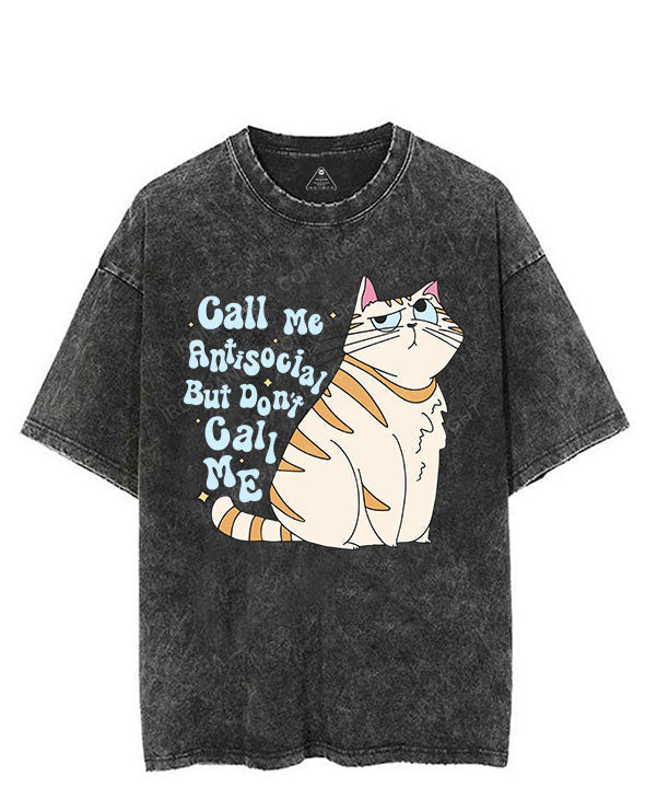 CALL ME ANTISOCIAL BUT DON'T CALL ME VINTAGE GYM SHIRT