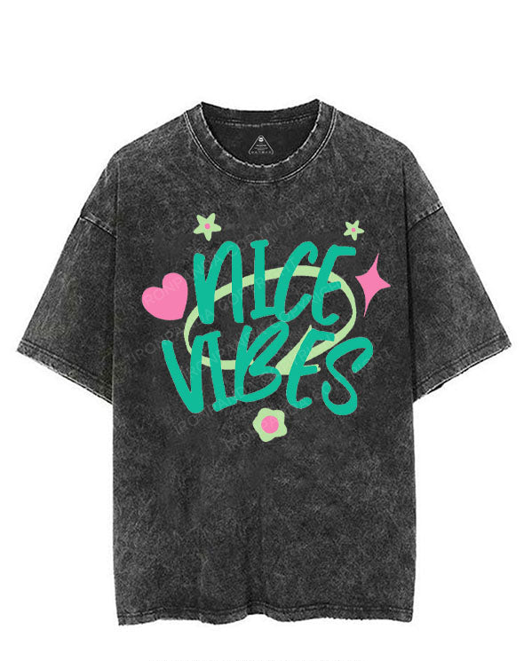 NICE VIBES VINTAGE GYM SHIRT