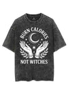 BURN CALORIES NOT WITCHES VINTAGE GYM SHIRT