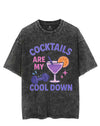 COCKTAILS ARE MY COOL DOWN VINTAGE GYM SHIRT