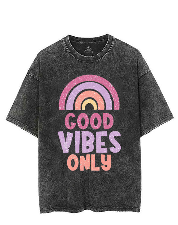 GOOD VIBES ONLY VINTAGE GYM SHIRT