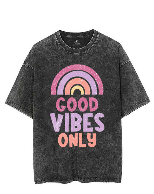 GOOD VIBES ONLY VINTAGE GYM SHIRT