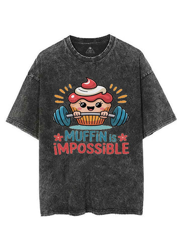 MUFFIN IS IMPOSSIBLE VINTAGE GYM SHIRT