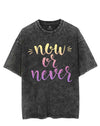 NOW OR NEVER VINTAGE GYM SHIRT
