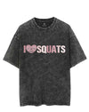 I LOVE SQUATS VINTAGE GYM SHIRT