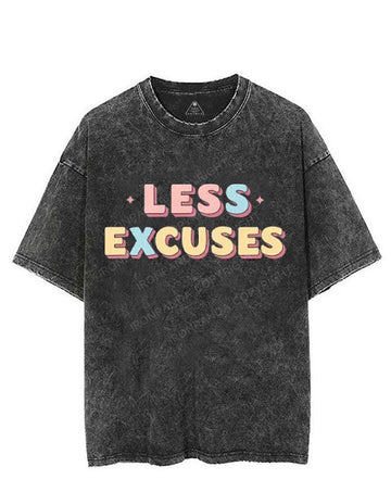 LESS EXCUSES VINTAGE GYM SHIRT