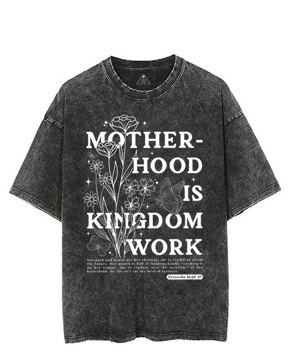 MOTHERHOOD IS KINGDOM WORK VINTAGE GYM SHIRT