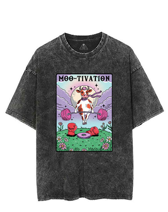 MOO-TIVATION VINTAGE GYM SHIRT