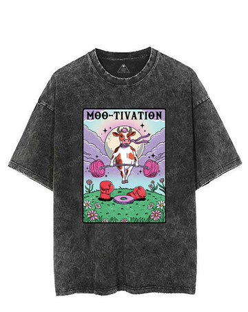 MOO-TIVATION VINTAGE GYM SHIRT