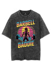 BARBELL BADDIE STRONG WOMAN VINTAGE GYM SHIRT